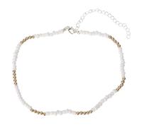 Didiseaon Collar Bohemio Corto para Mujer y Niña, Cadena de Aleación Clara Cuentas de Encaje Hechas a Mano, Joyería Elegante Moda para Cuello