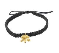 Didiseaon Collar para Mascotas con Campana Collar con Cierre Dorado Resistente Accesorio para Gatos y Perros Medianos Color Negro