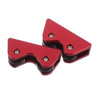 Didiseaon Comprobador de Rectitud para Taco de Billar 2 Rodillos de Metal Rojo, Herramienta Profesional para Inspección y Entrenamiento en Sesiones de Billar