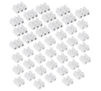 Didiseaon Conectores Eléctricos de Empuje Rápido 100 Piezas Terminales Tipo Prensa Resistentes al Fuego Bloques de Terminales para Cables Conexión Rápida para Motores y Electrodomésticos