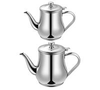 Didiseaon Contenedor de Grasa de Acero Inoxidable 2 Piezas Filtro de Aceite de 18 y 32 Oz Práctico Bote para Aceite Doméstico Resistente a Altas Temperaturas Adecuado para Cocinar y