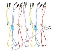Didiseaon Correas para Gafas Infantiles de Unicornio Diseño de Dibujos Animados 8 Piezas de PVC Correa Ajustable para Niña Pequeña Soporte Anticaída para Gafas y Mascarillas Uso Diario