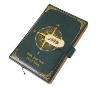 Didiseaon Cuaderno Retro con Cerradura Notas Decorativas y Prácticas Páginas Resistentes para Oficina y Estudiantes Color Verde