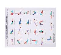 Didiseaon Cuadro de Posturas de Yoga con Marco 15,75x11,81 Pulgadas | Guía Visual para Principiantes, Acabado Elegante en Lienzo y Madera, Instalación Sencilla para Gimnasio y Estudio