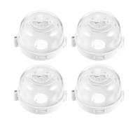 Didiseaon Cubiertas Protectoras de Color Blanco para Perillas de Estufa de Gas, 4 Piezas de Plástico Ps y Abs, Seguridad Prevención de Encendido Accidental en Cocinas