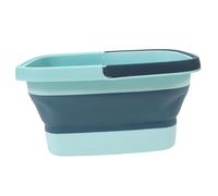 Didiseaon Cubo Plegable Para Remojar Pies Masaje, 1 Unidad, Tamaño Mediano, Material Tpe Duradero, Para Adultos y Personas Mayores, Uso En Casa y Exteriores, Porta Asas Portátil Verde