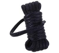 Didiseaon Cuerda de Amarre para Barco Náutica de Nylon Trenzado Doble, 3/8 Pulg X 15 Pies, Línea de Amarre de Muelle Resistente en Color Azul Marino para Seguridad y Atraque en Yates