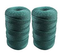 Didiseaon Cuerda de Pesca de Nailon Trenzada 6 Hebras 2 Piezas para Reparación de Redes en Agua Dulce y Salada, Cuerda Multiusos Resistente para Pesca y Mantenimiento de Redes