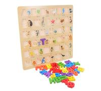 Didiseaon De Alfabeto De Madera para Educativo Interactivo para y Estimula La Creatividad Desarrollo del Lenguaje Infantil