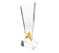 Didiseaon de Cristal Estrella Creativo con Bordes Redondeados Premio Decorativo para Ceremonias Competencias y Graduaciones de Estudiantes Maestros y Eventos Deportivos