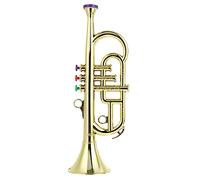 Didiseaon de Saxofón Vertical para Juguete Musical de Tres para Diseño Color Dorado para Desarrollo Musical Infantil