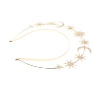 Didiseaon Diadema Con Aro Luminoso De Nuestra Señora Tocado De Diosa Elegante Accesorio De Cabello Para Novias Diadema De Estrella y Luna Para Fiestas y Eventos