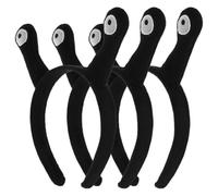 Didiseaon Diadema de Caracol 3 Piezas Negra, Accesorios Cabello Antena Flexible, Diademas de Animales para Mujer para Fiestas, Carnaval y Disfraces, Tocado Divertido y Cómodo