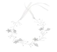Didiseaon Diadema De Perlas Pelo Diadema Flores Mujer Decoración Ideal Para Eventos