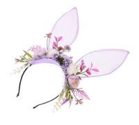 Didiseaon Diadema Orejas de Conejo de Tela Aterciopelada Tamaño Ajustable Diadema Ligera y Suave para Cosplay Fiestas y Disfraces de Hada Accesorio de Fiesta para Mujer