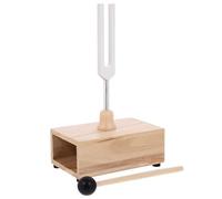 Didiseaon Diapasón de Aleación de y Mazo de Aleación de 528hz con Caja de Resonancia de Madera para Técnicas de Relajación y Meditación