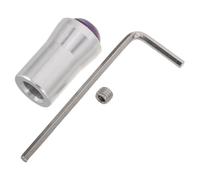 Didiseaon Diapasones Terapeuticos con Base de Amatista de 12 Mm para Sanación de Frecuencias y Meditación, Accesorio de Yoga en Aleación de Aluminio y Cristal Púrpura