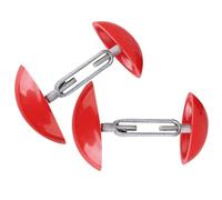 Didiseaon Ensanchador de Zapatos Moldeador de Tacón Alto Rojo de Aluminio para Mujer Ajustable Alivio de Dolor y Ampliador de Calzado de Cuero, un Par