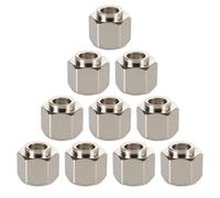 Didiseaon Espaciadores Excéntricos de Acero Inoxidable 12 Pcs, Columnas Hexagonales de 6 Mm Altura y 8 Mm Diámetro Exterior, para Piezas de Impresora 3d Ranura en V, Compatibles Extrusión