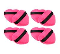 Didiseaon Esponjas de Maquillaje con Correa de Tela Set de 8 en Forma de para Ahorrar Polvo y Alisar Esquinas, Ideales para Polvos Sueltos y Base Facial