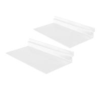 Didiseaon Estantes Transparentes para Zapatos de Pared 2 Piezas Estantes de Plástico Despejados Colgantes para Exhibición y Organización en Tiendas y Comercios