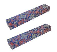 Didiseaon Estuche para Abanicos Plegables de 23 CM Hebilla de Cobre Caja de Madera Tradicional China para 2 Unidades Forro Acolchado Protector Soporte Portátil Adecuado para Viajes y