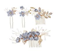 Didiseaon Exquisito Peine Para El Cabello Para Novia Decoración De Flores Pasador Para El Cabello Conjunto De Tocado Nupcial