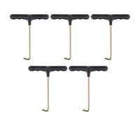 Didiseaon Extractor de Cordones de Zapatos 5 Piezas, Tensor Portátil y Duradero en Forma de T para Patines de Hockey y Calzado Deportivo, Herramientas Prácticas para Tensar Cordones