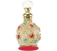 Didiseaon Frasco de Perfume de Vidrio de 15ml para Aceites Esenciales, Botella Pequeña Recargable, Diseño Elegante y Resistente para Uso en Tocador y Spa