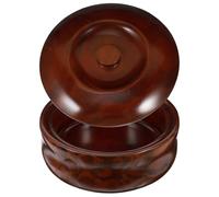 Didiseaon Frutero de Madera con Tapa 22-23x7,5 Cm, Taza para Aperitivos y Snacks, Tazón para Frutas Café, Bowl Ligero para Cocina y Hogar, Caja de Snacks Funcional y Decorativa