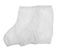 Didiseaon Funda para Zapatos de Patinaje Blanco M de Terciopelo y Poliéster | Protege Cuchillas y Botas, para Hockey Training y Pista de Hielo, Color Liso Blanco