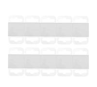 Didiseaon Gancho Autoadhesivo Transparente para Exhibición 200 Piezas, Gancho de Pared Multiusos de Plástico Pet Ecológico, Tamaño 45x35x0,35 Mm, Adecuado para Cocina, Dormitorio y Comercio