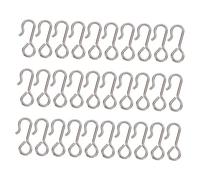 Didiseaon Ganchos Metálicos Para Funda De Asiento De Coche 23mm, Set De 100 Piezas, Color Níquel, Accesorios Automotrices Para Fijar Cojines Todo Tipo De Vehículos, Uso Práctico y Duradero