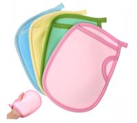Didiseaon Guantes Exfoliantes Para Ducha y Baño 4 Pcs Mitones De Ducha Para Limpiar El Cuerpo