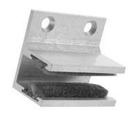 Didiseaon Guía para Puerta de Ducha de Aluminio Resistente Tope Fijo para Mampara Corredera Accesorio para Puertas de Vidrio Instalación Sencilla y Preciso Compatible con Mamparas Fijas