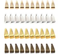 Didiseaon Hebilla de Eslabones para Joyería 400 Piezas Cierres para Colgantes Plata 4X8 MM para Hacer Collares y Pulseras DIY