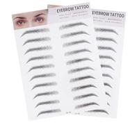 Didiseaon Herramienta para Cejas Efecto Pelo Negro Pegatinas de Transferencia 2 Piezas sin Daño en Piel para Mujeres y Principiantes Uso Sencillo