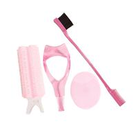 Didiseaon Herramientas de Belleza Kit Maquillaje Cepillo de Cejas de Doble Punta Portátil Almohadillas Exfoliantes Faciales para Mujeres Rizadores sin Calor para Cabello