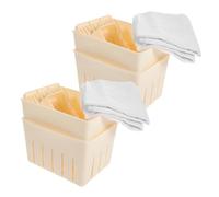 Didiseaon Herramientas para Hacer Tofu Prensa de Plástico para Cocina DIY Molde para Elaborar Tofu Casero con Paños de Queso y Placas de Prensa
