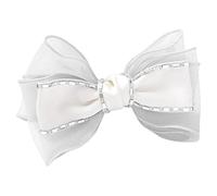 Didiseaon Horquilla De Lazo Para Niñas Gemas De Imitación Pinza Cabello De Tela Accesorio Cabello Para Fiestas y Eventos Especiales