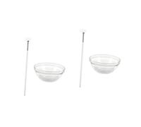 Didiseaon Juego De 2 Cuencos Para Brochas Faciales Con Forma De Abanico Brocha De Maquillaje Con Cuenco De Madera Y Diseño Ergonómico Para Un Uso Cómodo.