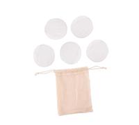 Didiseaon Juego De 6 Desmaquillantes Reutilizables De Fibra De Con Bolsa De Almacenamiento 5 + 1 Bolsa Almohadillas Faciales Lavables Para Maquillaje