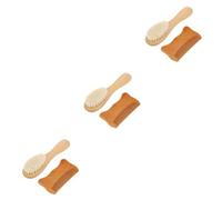 Didiseaon Juego De 6 Peines Y Cepillos De Madera Para Desenredar El Cabello Del Bebé Ideal Para La Hora Del Baño.