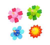 Didiseaon Juegos de Giroscopios de Madera para Set de 4 Piezas de Juguetes Antiestrés Giratorios Juguete Educativo para Bebés Estimula Coordinación y Creatividad Infantil