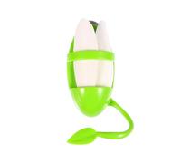 Didiseaon Juguete Masticable con Forma de Hueso de Sepia para Pájaros 2 Piezas con Percha para Ejercicio Divertido y Control en Mascotas