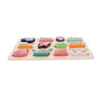 Didiseaon Juguetes de Madera Montessori 1 a 2 Años Rompecabezas de Formas y Transporte Juego Educativo de Asociación para Bebés Estimulación Cognitiva y Coordinación Ojo-Mano