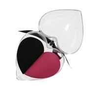 Didiseaon Kit de 2 Esponjas de Maquillaje en Forma de Corazón y Huevo, Plástico, Fácil de Distinguir y Distribuir Polvo Uniformemente para Maquillaje Profesional