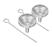 Didiseaon Kit de Llenado para Perfumes Mini Embudo de Acero Inoxidable Plata, Herramienta Versátil para Rellenar Botellas y Minimizar Desorden Hogar