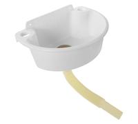 Didiseaon Lavabo y Ahorro de Espacio Suspendido Pequeño de Plástico Blanco con Diseño Minimalista Adecuado para Baños Pequeños y Apartamentos Modernos