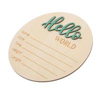 Didiseaon Letrero Madera Fotografías de Recién Nacidos Decoración Bienvenida Bebés Accesorio Útil